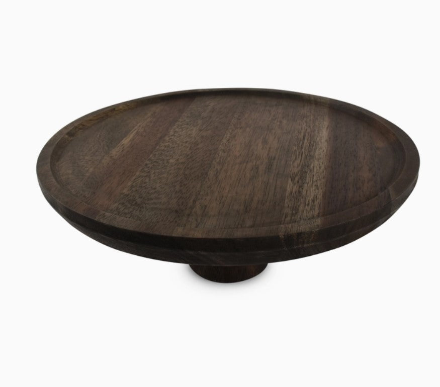 Rural Tan Acacia Wood Cake Stand 30cm