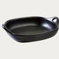 Black Clay Gratin Dish 35cm