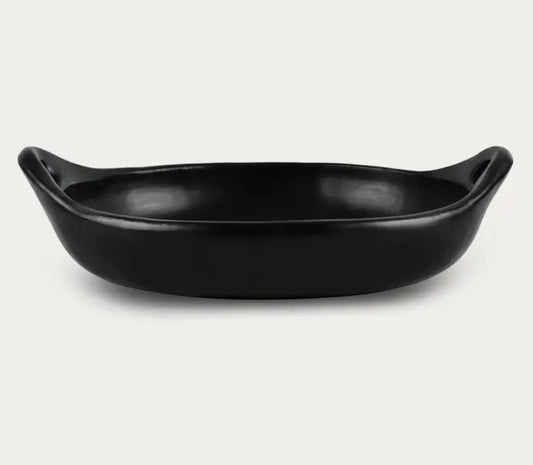 Black Clay Roasting Dish 33cm