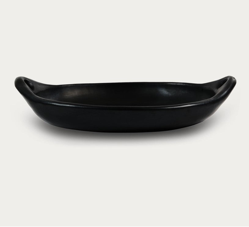 Black Clay Roasting Dish 33cm