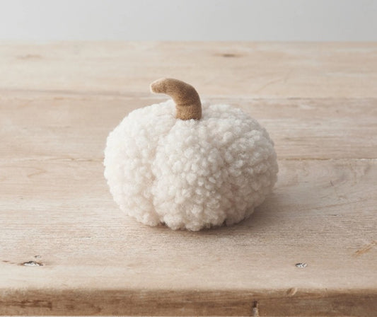 White Sherpa Pumpkin 9cm