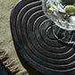 Enoki Black Table Mat 20cm