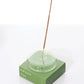 Dimple Incense Holder Green