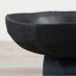 Black Cement Style Pot 23cm