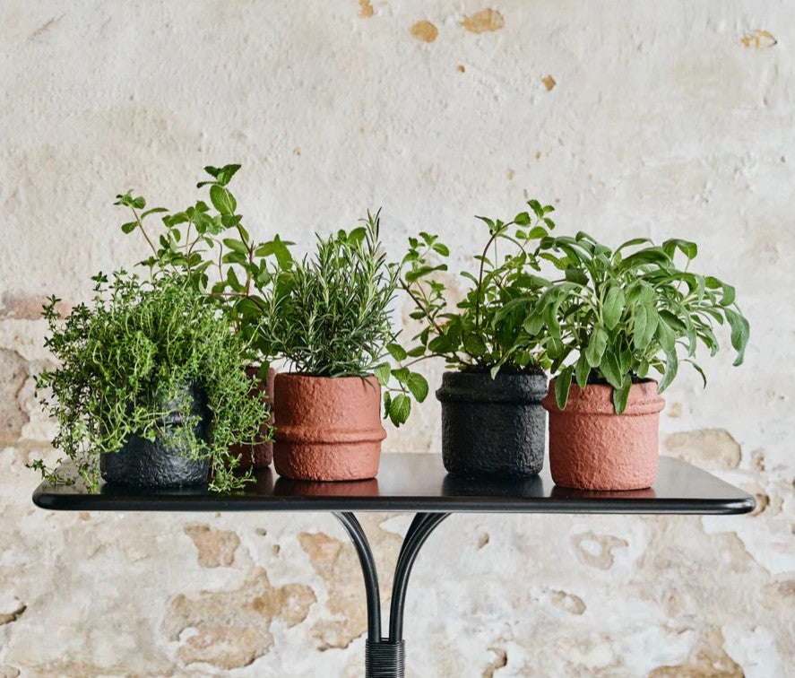 Rust Cement Pot 12cm