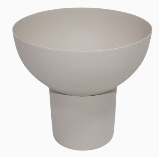 Off White Bowl on Foot 17cm