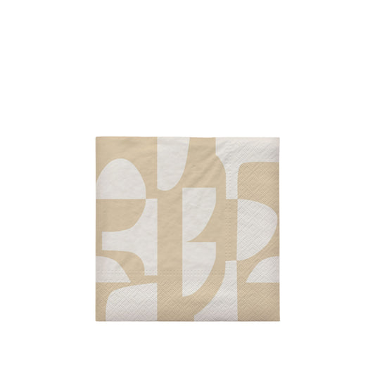Lara Paper Napkin Beige/Off White