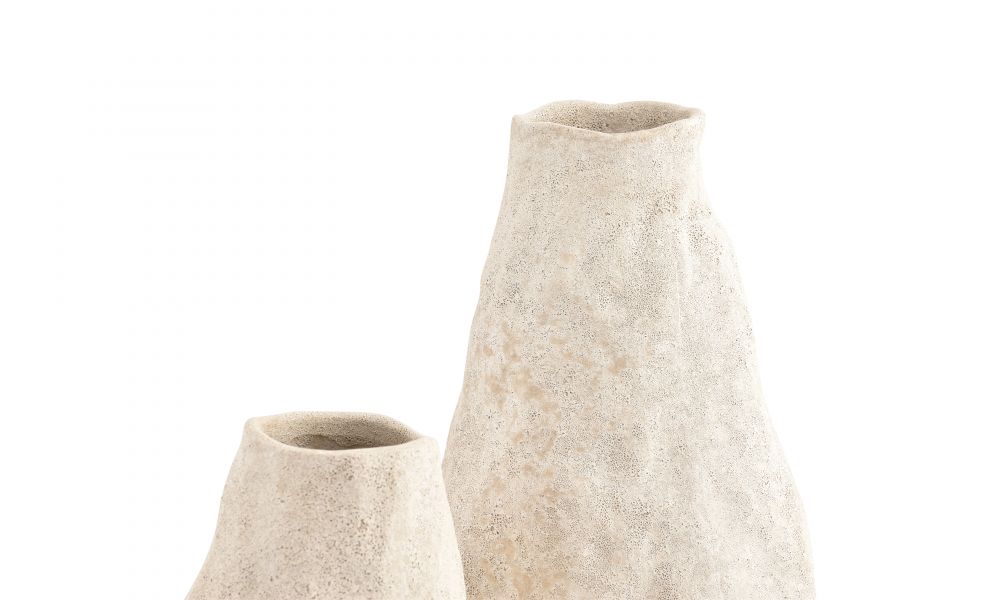 Beige Cave Vase 33.5cm