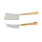 Brushed Gold Cheese Knife Set of 2 21cm