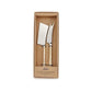 Brushed Gold Cheese Knife Set of 2 21cm