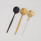 White & Gold Spoon 13cm
