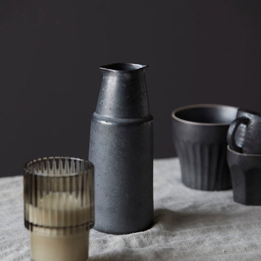 Black Porcel Bottle 18cm