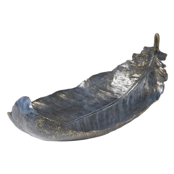 Champagne Distressed Feather Decor