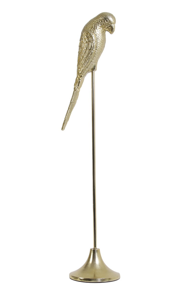 Gold Bird on Stand Ornament