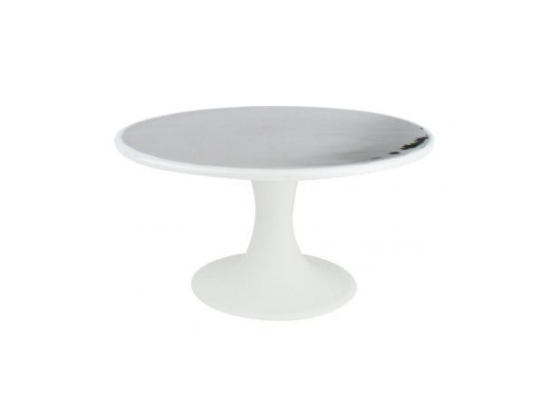 Silver & White Tall Cake Stand