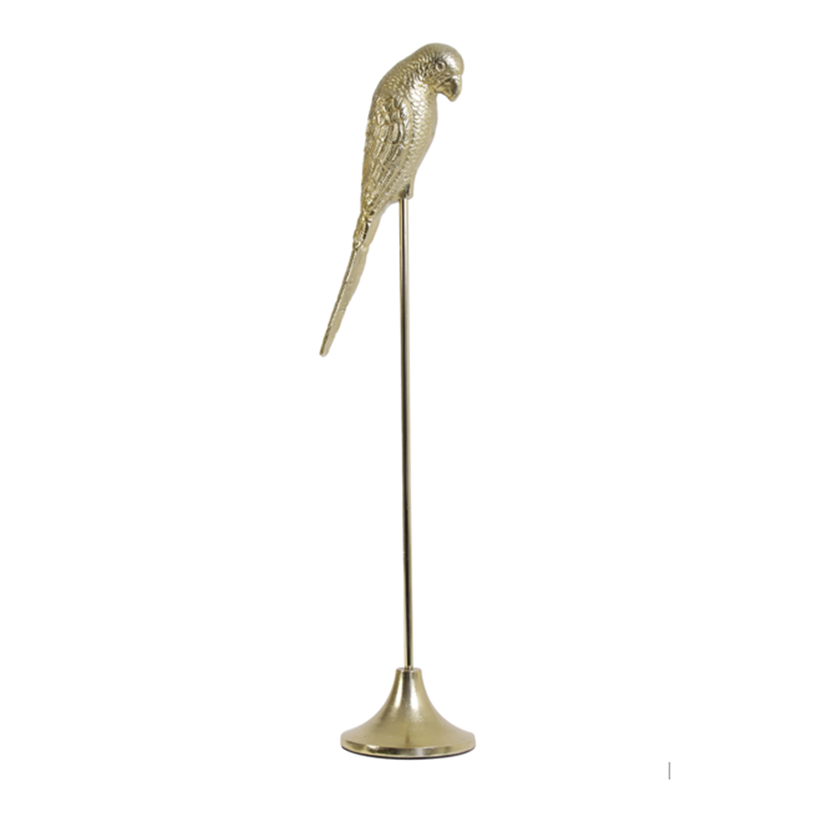 Gold Bird on Stand Ornament